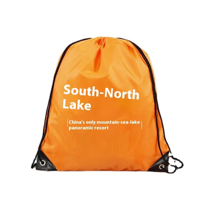 Sac à cordon en polyester 210D imprimé sur mesure Sportpack de logo étanche pour promotion - Product Image 5