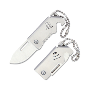 Navaja de Bolsillo Plegable Mini para Camping y Senderismo, con Llavero, Abrebotellas y Función de Desempaquetado - Product Image 5