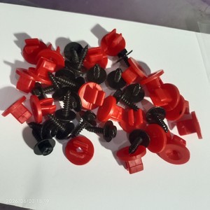 Clips de fixation auto Changyun, rouges et noirs, en plastique, pour protection de carrosserie, fixation de phares et feux antibrouillard, 20 ensembles - Product Image 1