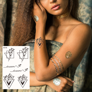 Adesivi per <span class=keywords><strong>Tatuaggi</strong></span> Semipermanenti di 2 Settimane, Impermeabili, Design Carini, a Base di Erbe Naturali, <span class=keywords><strong>Tatuaggi</strong></span> Temporanei per Gambe e Corpo - Product Image 4