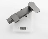 Système de douche moderne gris anthracite mat pour salle de bain, kit complet avec mitigeur et pommeau de douche pluie rond multifonction pour la rénovation