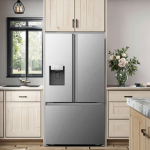 Réfrigérateur-congélateur encastrable à porte française en acier inoxydable, 21,5 pi³, 115 V/60 Hz, sans givre, double compresseur, pour usage domestique - Meilleures ventes - Product Image 4