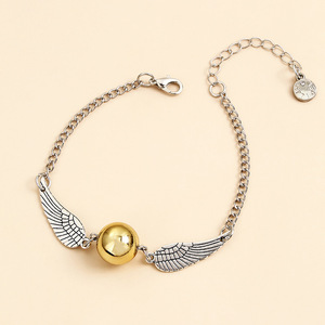 Pulsera de Plata y Bronce Antiguo de las Reliquias de la Muerte, Joyería de Película, para Cosplay - Product Image 1