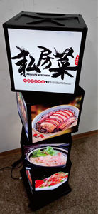 Cả hai treo và tầng thường vụ 4 mặt xoay vuông Cube Shape <span class=keywords><strong>LED</strong></span> hộp đèn - Product Image 4