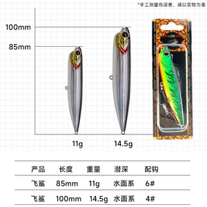 Topwater Minnow Lure 85mm 11g <b>Floating</b> Wave Crawling Hard Bait For Pike Mandarin <b>Fish</b> Snakehead - Product Image 5