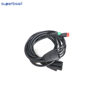 Câble principal étanche Superbsail avec fonction de clignotant pour pièces de rechange de vélo V8 pièces de rechange de vélo électrique Kit de vélo électrique