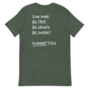 T-shirt brodé en coton Think Ocean Elephant Aspirations - Product Image 6