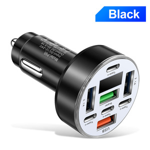 Caricabatterie per Auto 40W 8-in-1 con Display di Tensione, 4 Porte USB + 4 Porte PD, Adattatore di Ricarica Rapida USB per Auto - Product Image 5
