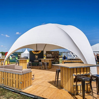 Tente Dôme Carrée Coody, Tente de Luxe Extérieure Imperméable à Couche Unique, Tente de Fête Carrée pour Événements