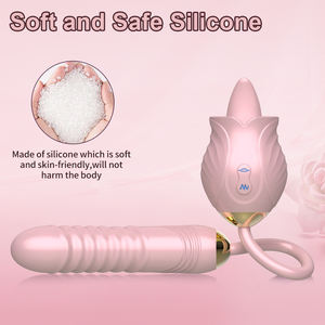 Kadınlar için seks oyuncakları Juguetes Sexuales gül silikon gül vibratör klitoral emme özelliği ile ABS meme masaj USB güç - Product Image 3