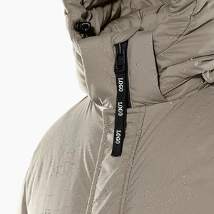 Chaqueta de Invierno Casual para Hombre al por Mayor OEM, Chaqueta Impermeable de Lona Transpirable para Exteriores con Cuello Alto, Colores y Logotipo Personalizados - Product Image 6