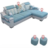 Design minimaliste pour les grands canapés en tissu pour la maison. Couleur et taille personnalisables pour les canapés d'angle combinables