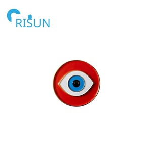 Broche œil bleu en métal, fabrication de badges, broche œil <span class=keywords><strong>mal</strong></span>éfique en émail dur personnalisée, tendance mode - Product Image 4