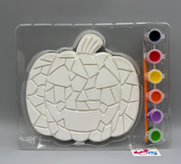 Kit de Peinture Mosaïque Artisanale Citrouille DIY pour Enfants OEM/ODM avec Peinture Acrylique Non Toxique 3 Couleurs, Jouet de Dessin pour Magasin à Prix Imbattables