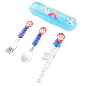 <span class=keywords><strong>Disney</strong></span> <span class=keywords><strong>3D</strong></span> <span class=keywords><strong>Puzzle</strong></span> Baguettes Fourchette Cuillère Lovely Four Piece Set for Back to School Lunch Boxes - Product Image 1