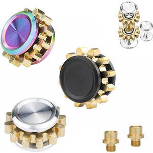 Metall-Zahnrad-Spinner-Spielzeug, kleines Fidget-Spielzeug, massives Messing-Zahnrad, Mini-Stahlkugellager für Erwachsene, Kupfer-Design, Zeitvertreib gegen Langeweile - Product Image 1