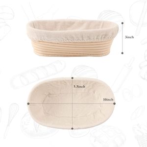 Cesta de Mimbre Vietnamita Hecha a Mano de Alta Calidad, Cesta Ovalada de Ratán para Fermentar Pan, Ideal para Uso Doméstico y Profesional - Product Image 3