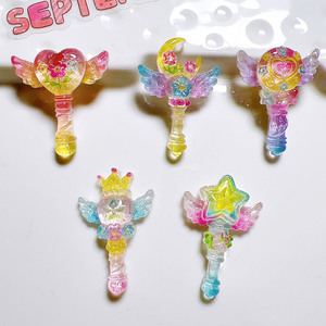 งานฝีมือเรซินแบบทำมืออุปกรณ์เสริมครีมกาวรองเท้าดอกไม้ถ้วยรูปลอกนางฟ้าสำหรับเด็กอุปกรณ์ผมและเครื่องประดับ - Product Image 2