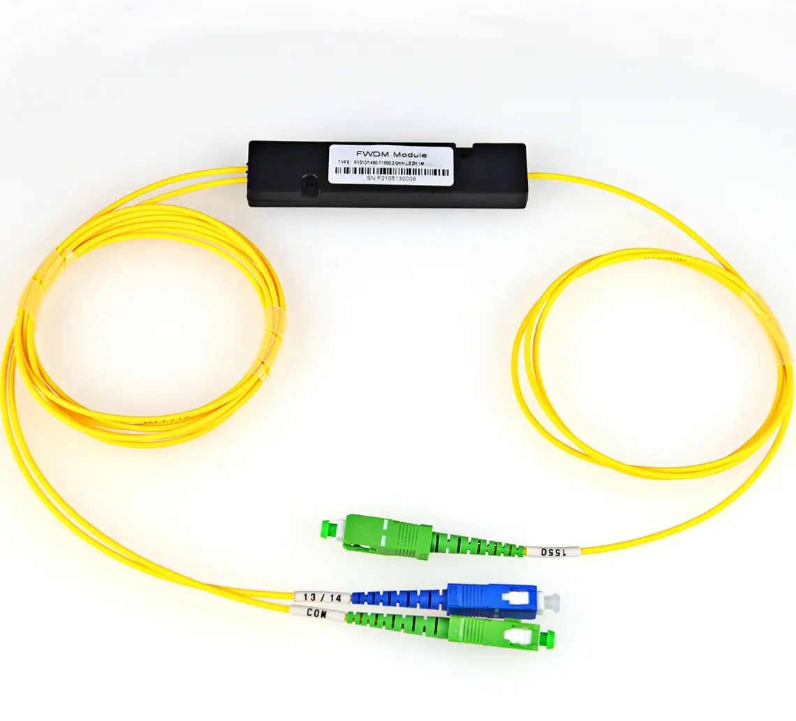 3 Kanäle FTTH/CATV WDM FWDM Filter 1310nm/1490nm/1550nm mit LC SC FC-Anschluss