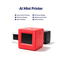 Printer Termal Mini Saku AI Nirkabel Pembuat Stiker Gambar AI Tanpa Tinta Hadiah untuk Anak Pelajar Printer OEM Logo Kustom