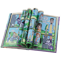 Impression sur demande de bandes dessinées polychromes à couverture rigide personnalisée OEM