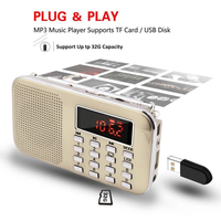 Radio FM de poche L218, lecteur MP3, haut-parleur d'actualités, scanner de radios portables, recherche automatique de chaînes, radio multifonction