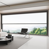 Ventanas Eléctricas de Aluminio para Casa, con Diseño Innovador, Resistentes a Huracanes, de Vidrio Templado, Impermeables, con Apertura del 50%, Vista Panorámica y Elevación Automática