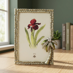 China Manufacturer Custom Decorative PLAM TREE <b>Frame</b> Green Zinc Alloy Metal Photo <b>Floating</b> <b>Frame</b> Mouldings 4x6 Inch Painting - Product Image 2