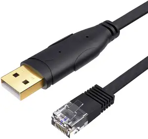 Tak ve çalıştır üretken Pl2303ra v24 olt Ethernet 8p8c TO Ftdi konsol Rollover USB Rs232 To Rj45 kablosu Cisco 9200 serisi