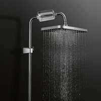 Filtre de douche personnalisable de luxe à 8 à 20 étages, universel, remplaçable, avec option d'élimination du chlore, KDF, vitamine C, pour l'eau dure