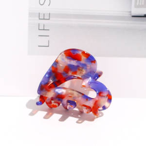 Pince à cheveux en forme de demi-cercle, 1 pièce, pince à cheveux vintage, accessoire pour filles, en forme de cœur - Product Image 2