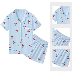 Ensemble de pyjamas pour filles nouvel <span class=keywords><strong>été</strong></span> personnalisé vêtements décontractés à manches courtes pour enfants vente en gros ensemble de pyjamas d'<span class=keywords><strong>été</strong></span> pour bébé fille - Product Image 2
