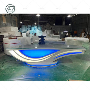 Produrre TV Studio trasmissione in diretta tavolo Host TV News Desk arco con LED personalizzato - Product Image 5