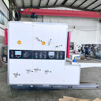Goedkope automatische flexo kartonnen verpakkingsmachines voor fruit- en pizzadozen, inclusief print-, sleuven- en stansfunctie