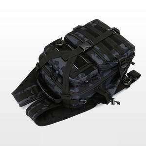 Mochila de Gran Capacidad con Sistema Molle, Impermeable, Negra, de Alta Calidad Personalizada, Proveedor Chino para Exteriores - Product Image 3