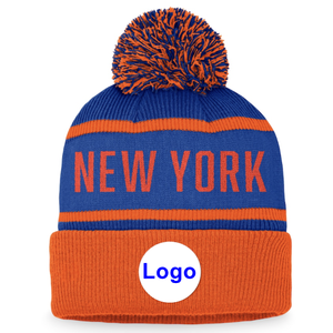 Wholesale Warm Maroon Knit Fashion Beanie <strong>Hat</strong> Cap Black Label Sport <strong>Men</strong> Women <strong>Pom</strong> <strong>Pom</strong> Custom Knitting Beanie <strong>Hats</strong> - Product Image 1