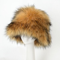 Chapeaux d'hiver en fausse fourrure moelleuse, chapeau en fourrure pour femmes, chapeau en peluche pour l'automne et l'hiver