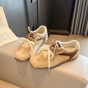Collection Printemps 2026 - Nouvelles baskets légères confortables en cuir rétro à lacets, style décontracté, incontournables - Product Image 2