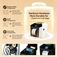 Impresora de Etiquetas Térmicas de Escritorio SHUNQI de Alta Resolución 300DPI, 80mm, Creador de Etiquetas de Códigos de Barras, Lector de Códigos QR 2D, Compatible con Impresoras POS