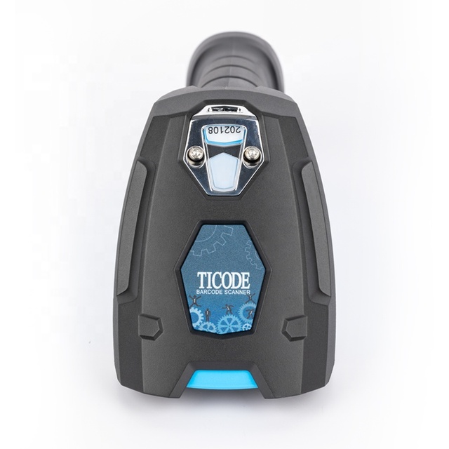 Warehouse Barcode Scanner BT USB 2.4GHz Wireless Barcode Reader 1D/2D Automatic QR Code Scanner for Supermarket