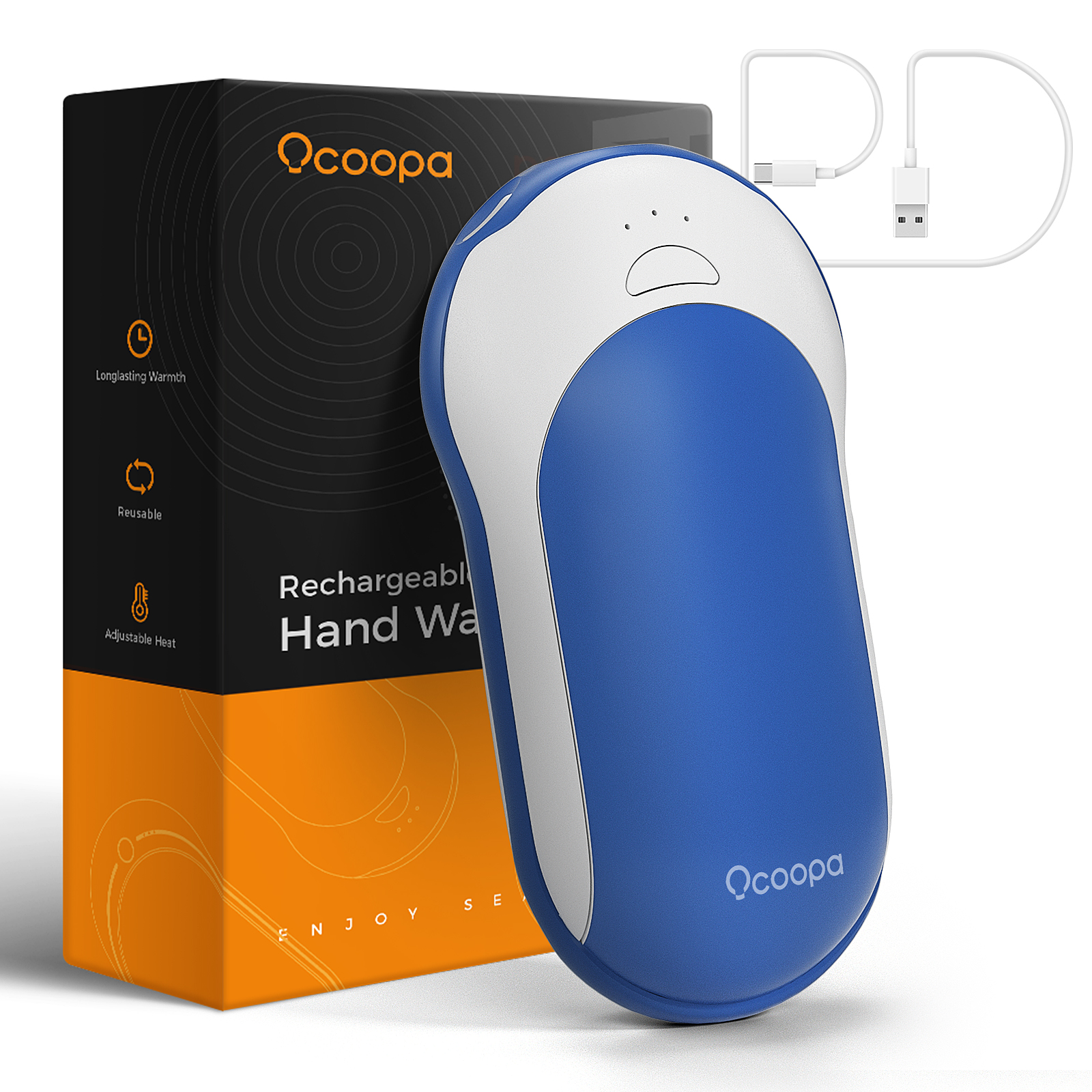 Ocoopa 10000 мАч быстрый заряд перезаряжаемой нагреватель Power Bank Аккумуляторная мини портативный нагреватель бытовой техники грелка для рук, изготовленные на заказ