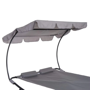 Nouveau lit <span class=keywords><strong>de</strong></span> bronzage portable robuste <span class=keywords><strong>avec</strong></span> <span class=keywords><strong>auvent</strong></span> et appui-tête réglables. - Product Image 5