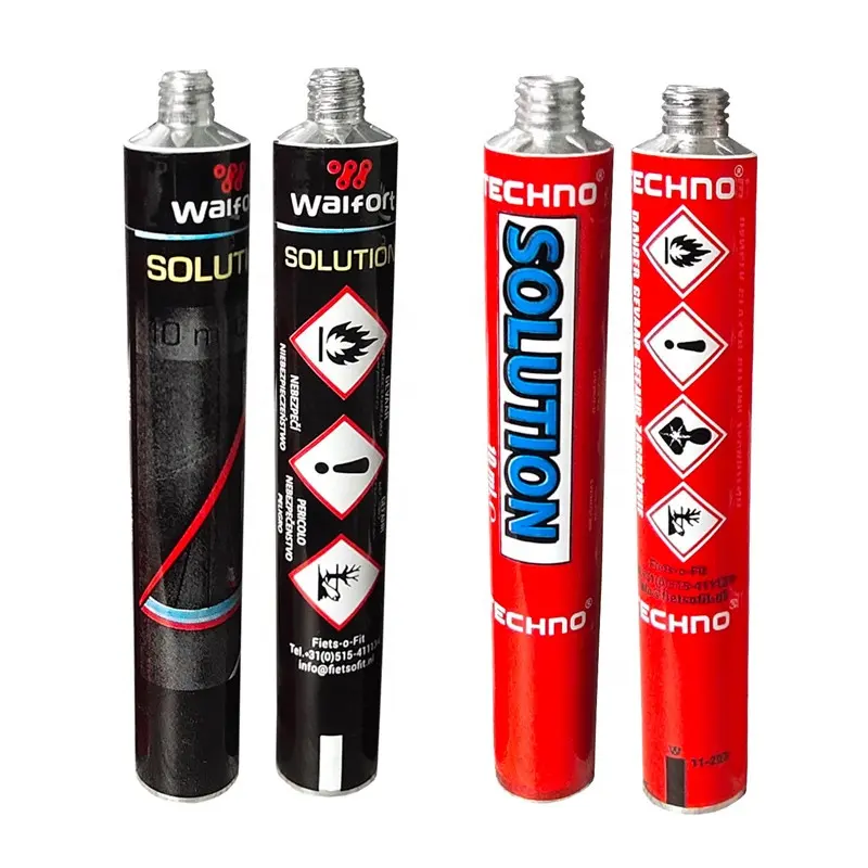 Factory Supply Silicone Adhesive Glue Sealant Small Aluminium Tube 3g 5g 10g 12g 15g Soft Aluminium Tubes for Tyre Cement