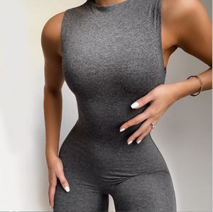 <span class=keywords><strong>Combinaison</strong></span> <span class=keywords><strong>de</strong></span> sport sans manches, Slim, taille haute, nouvelle collection printemps - Product Image 3