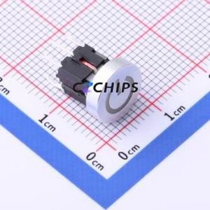 TPB01-107L1S2 Tactile Switch Through hole Component (THT) Switch Round Button Silver - Product Image 1