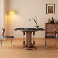 Table à manger en bois massif de style minimaliste moderne haut de gamme italienne pour la maison, idéale pour les petits appartements