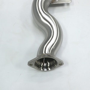 Stainless Steel Polished Exhaust Single 76MM Piping Size Equal Length Midpipes for G8X G80 G82 M3 M4 S58 3.0T - Product Image 2