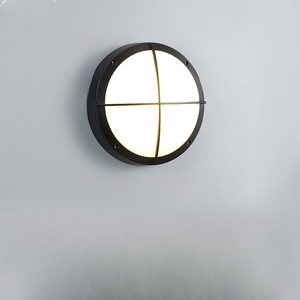 Plafonnier LED E27 moderne en aluminium IP54 à montage en saillie avec motif perforé pour éclairage <span class=keywords><strong>de</strong></span> traversée - Product Image 1