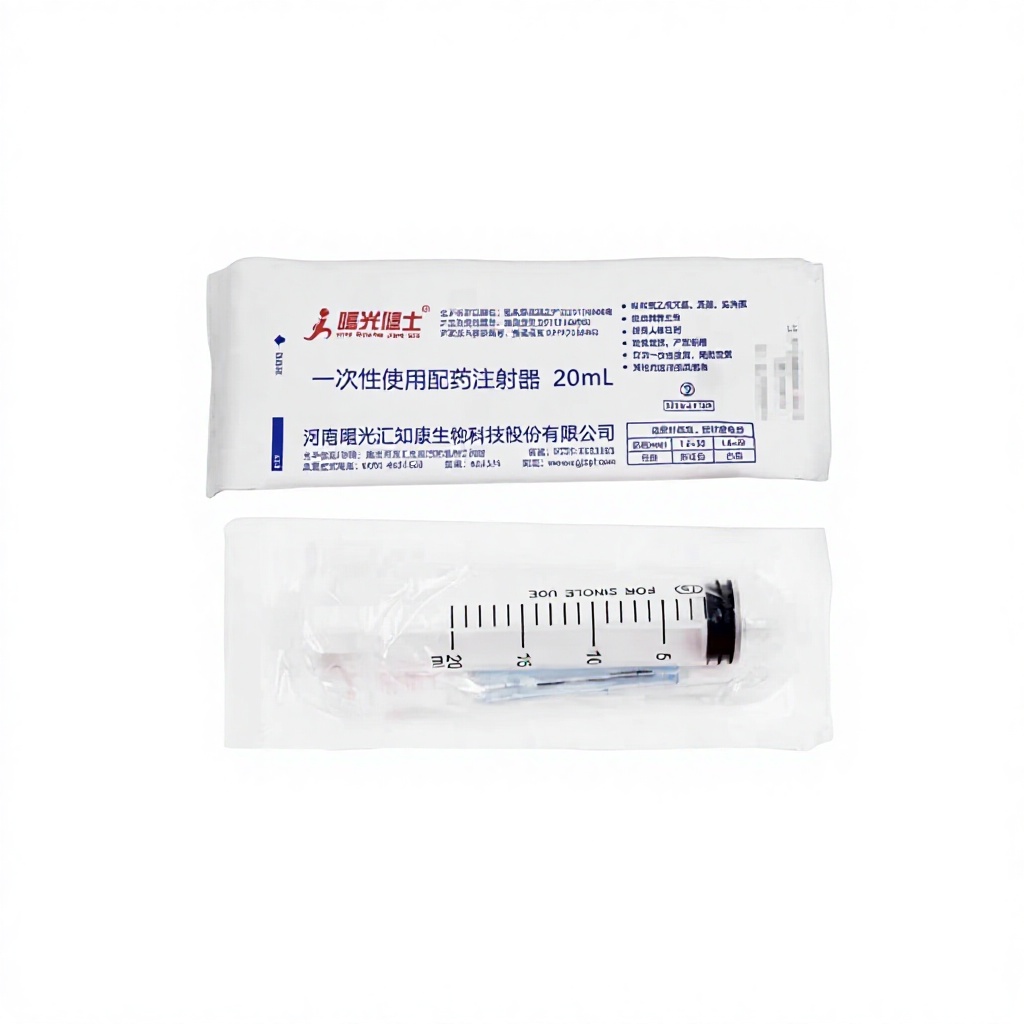 Shuguang Jianshi Single-Use Medication Dispensing Syringe Model 090909 1ml-50ml Capacities Sterile Individually Wrapped Needle