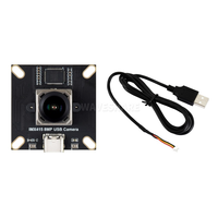 Module de caméra USB 8MP avec capteur d'image IMX415, interface USB 2.0, microphones doubles intégrés 93.5 °   Grand angle